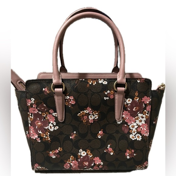 Coach New York Crossbody Sig Medley Bouquet Over Shoulder Handle Purse - Picture 3 of 9